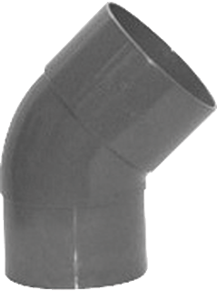 Bocht 125mm 45° mof/spie